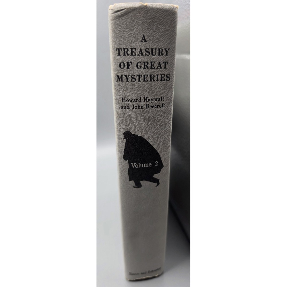 1957 A Treasury of Great Mysteries Vol 2 Haycraft Beecroft Hardcover Vintage